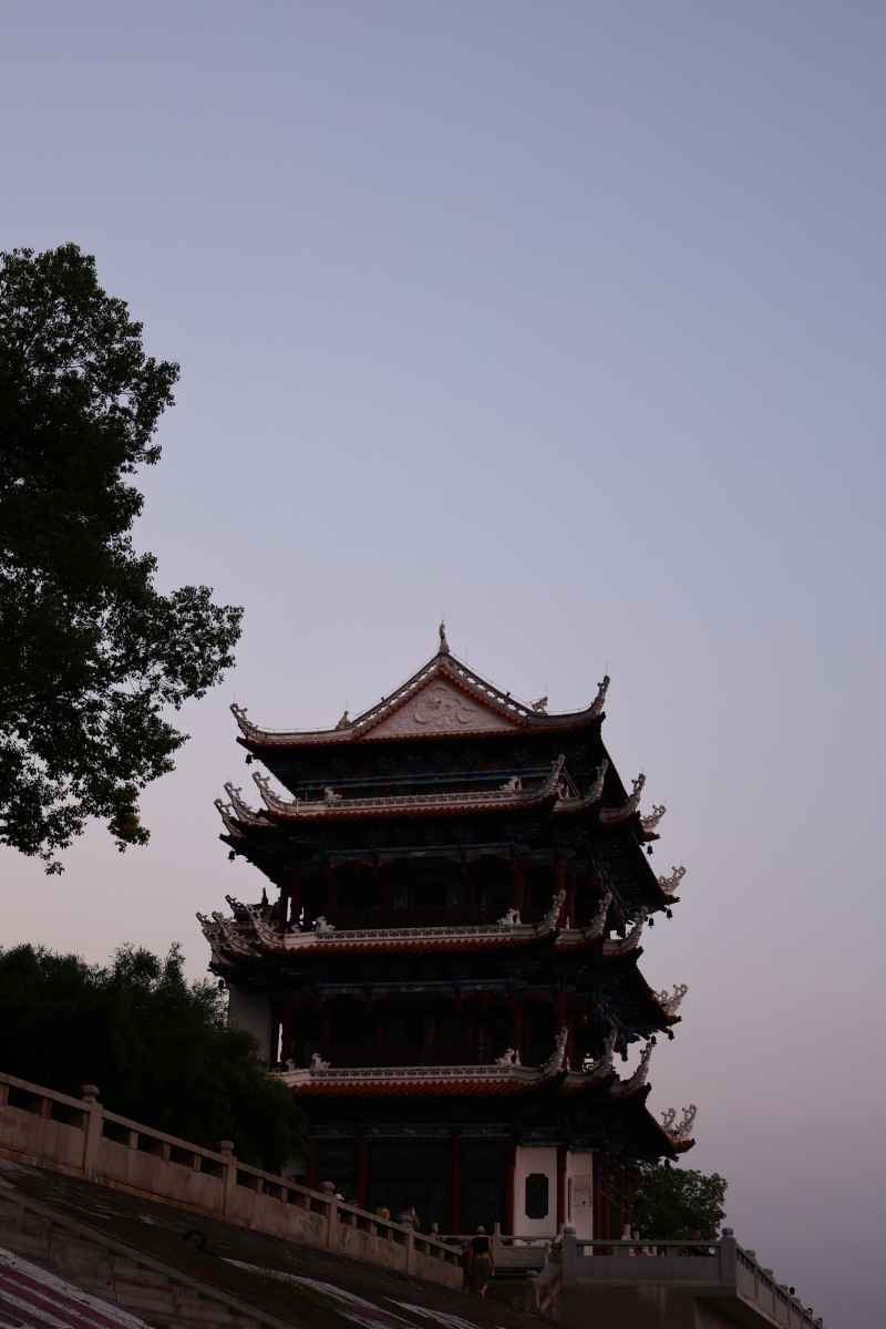 宜昌老茶楼日落