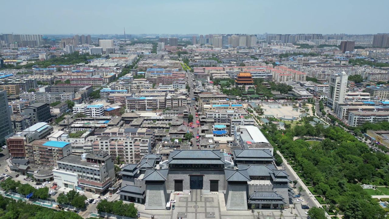 航拍许昌曹魏古城