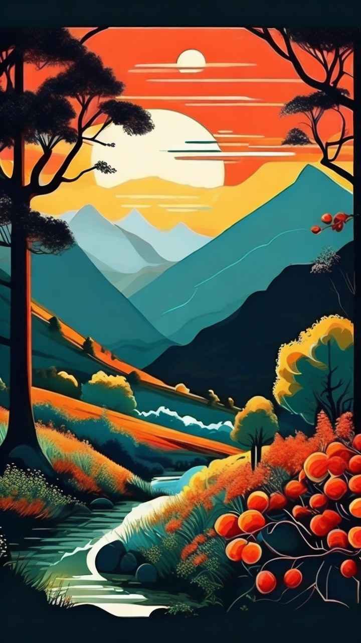人惊叹的山水画插画 27