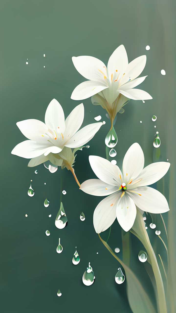 水滴小白花