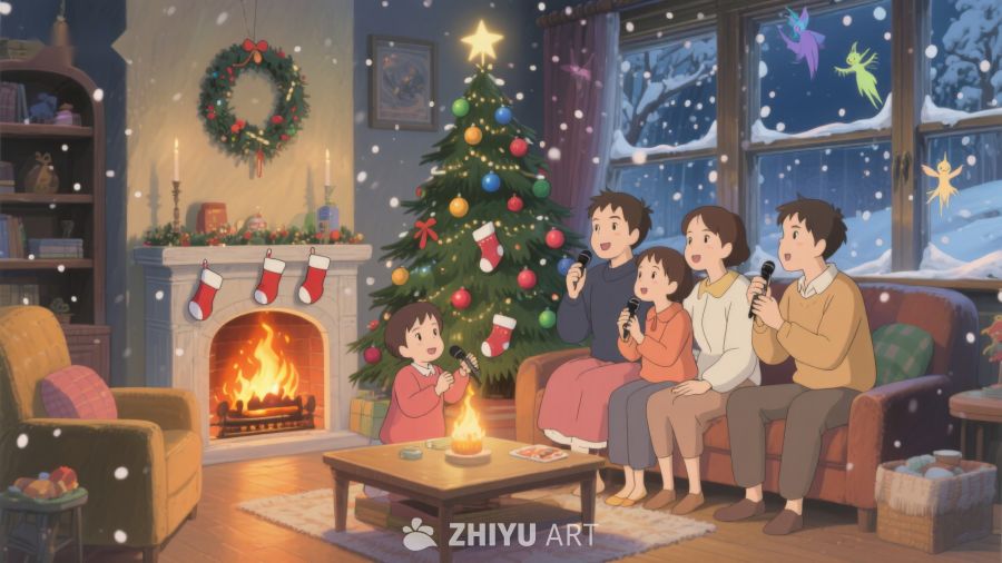 温馨家庭圣诞夜 265