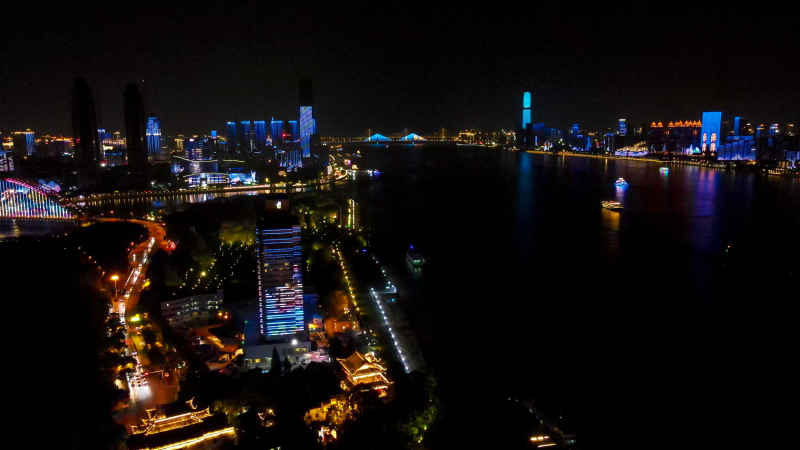 湖北武汉城市建设航拍摄影图 