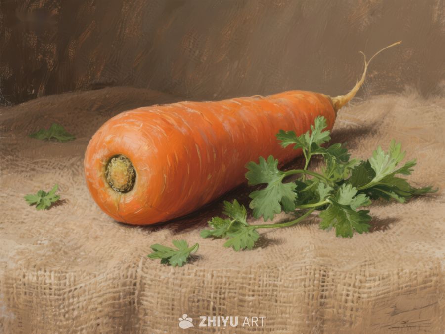 新鲜胡萝卜静物画 490