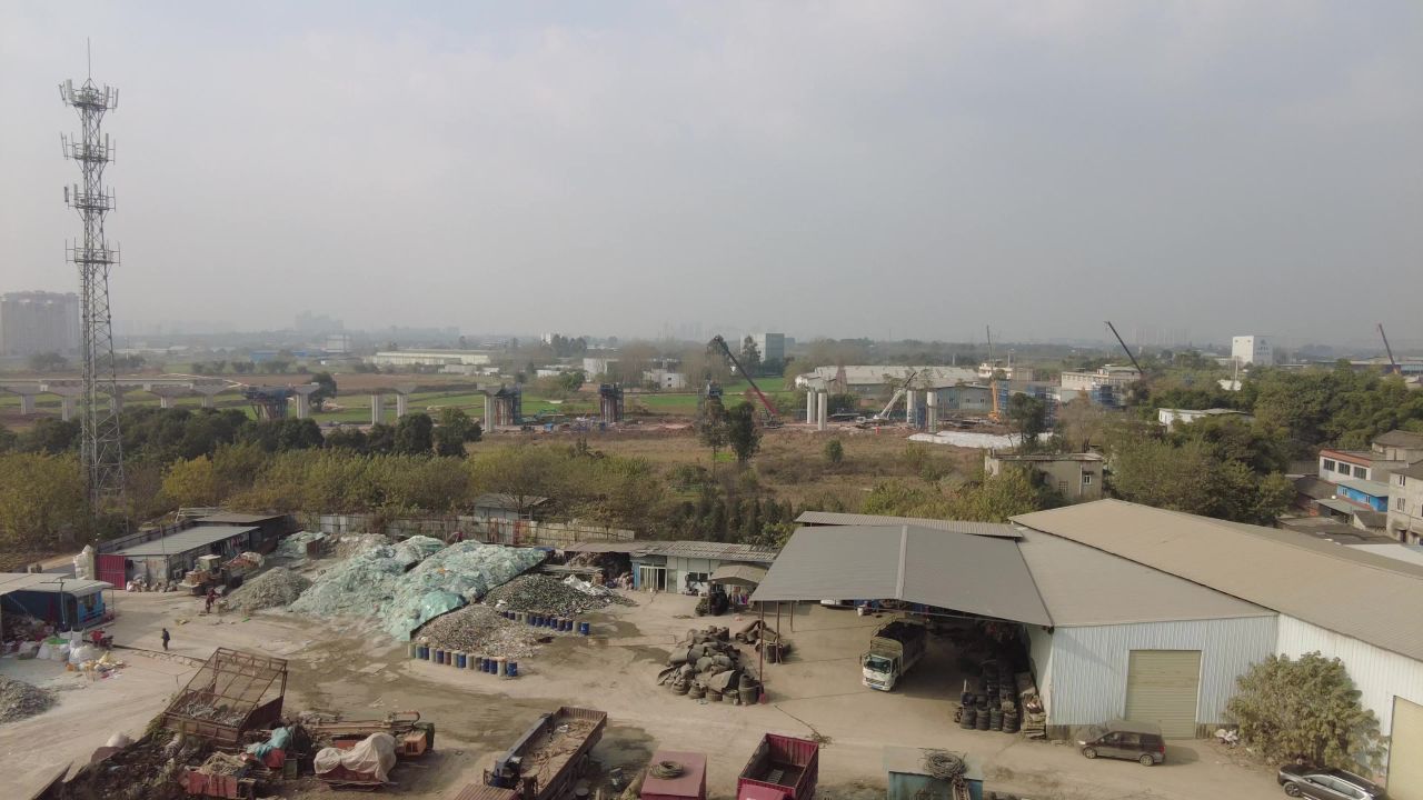 沿途高铁火车窗外风景实拍 