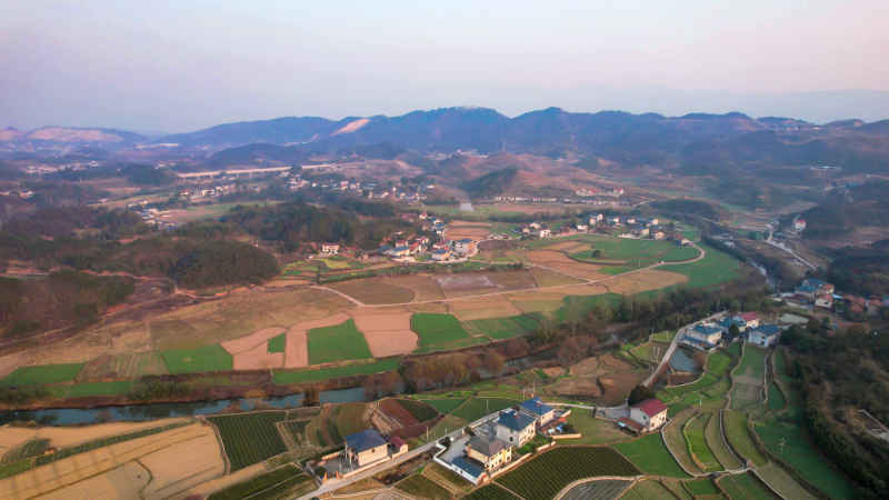 南方美丽乡村田园农田