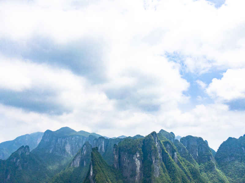 湖南张家界奇特山川航拍摄影图