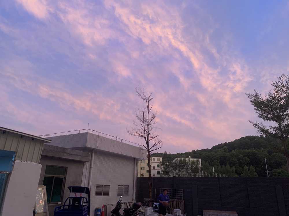 日落 天空 建筑 室外