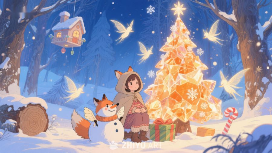 冬日雪景中的温馨圣诞夜 27