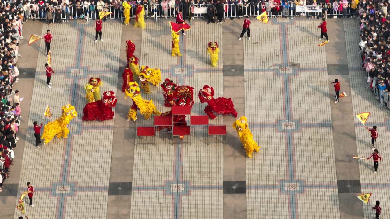 舞狮表演庆典