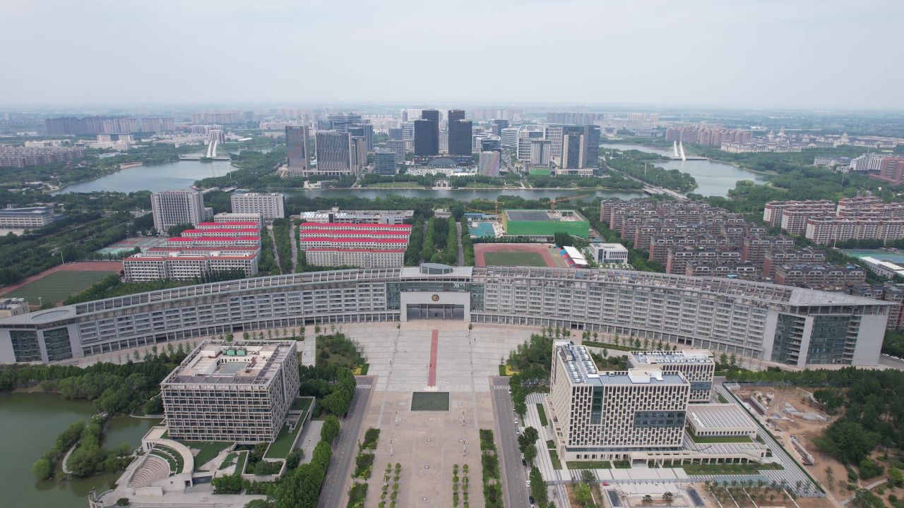 河南郑州城市风光航拍