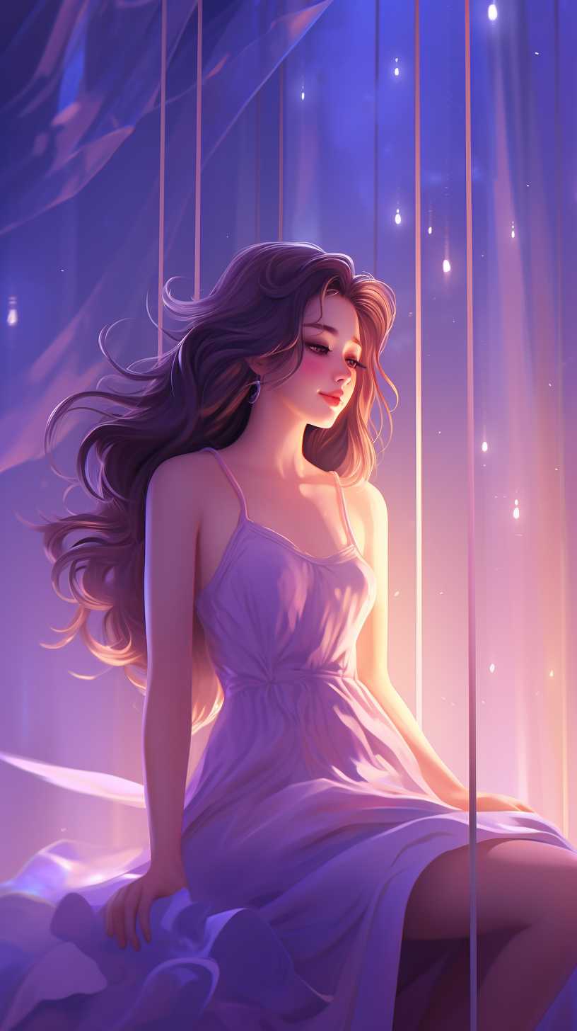 紫色唯美背景图