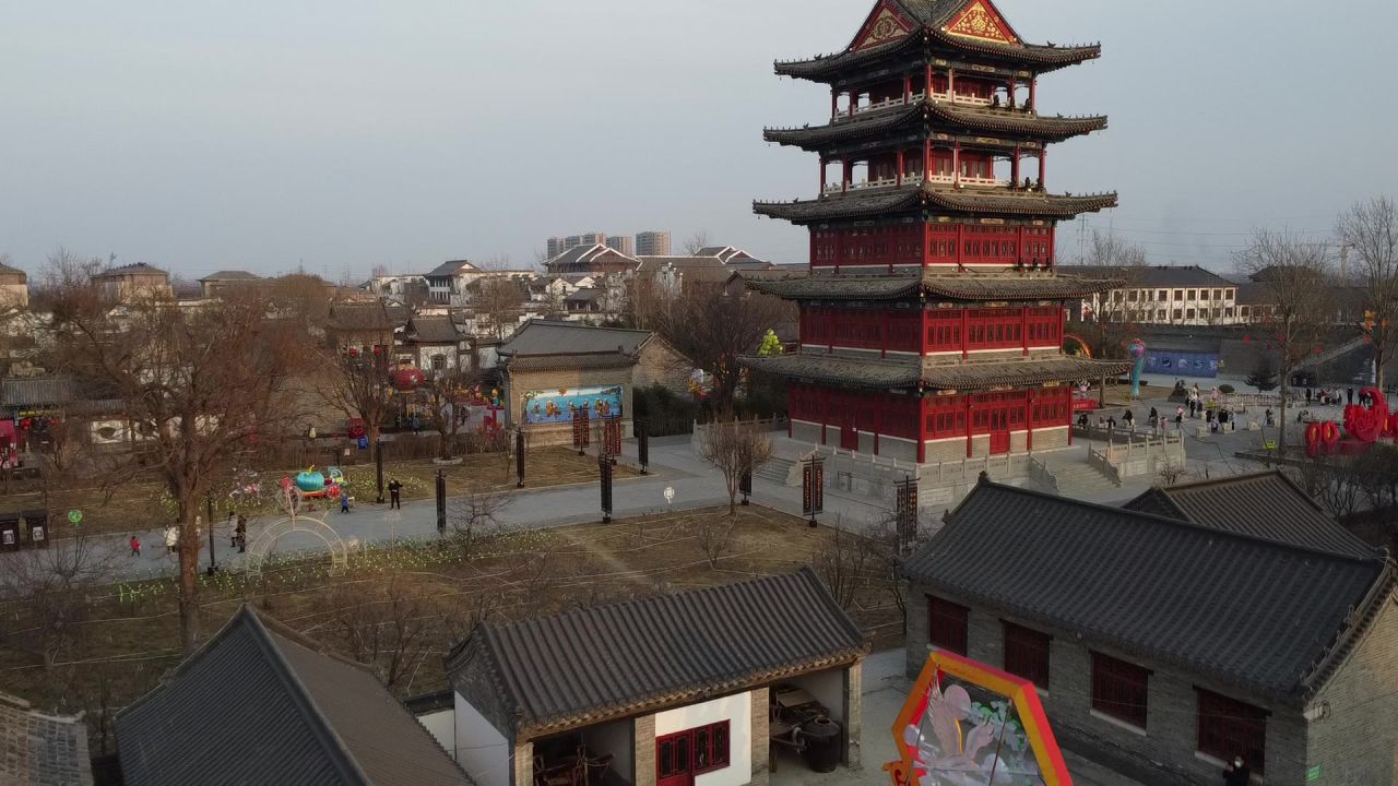 古塔航拍