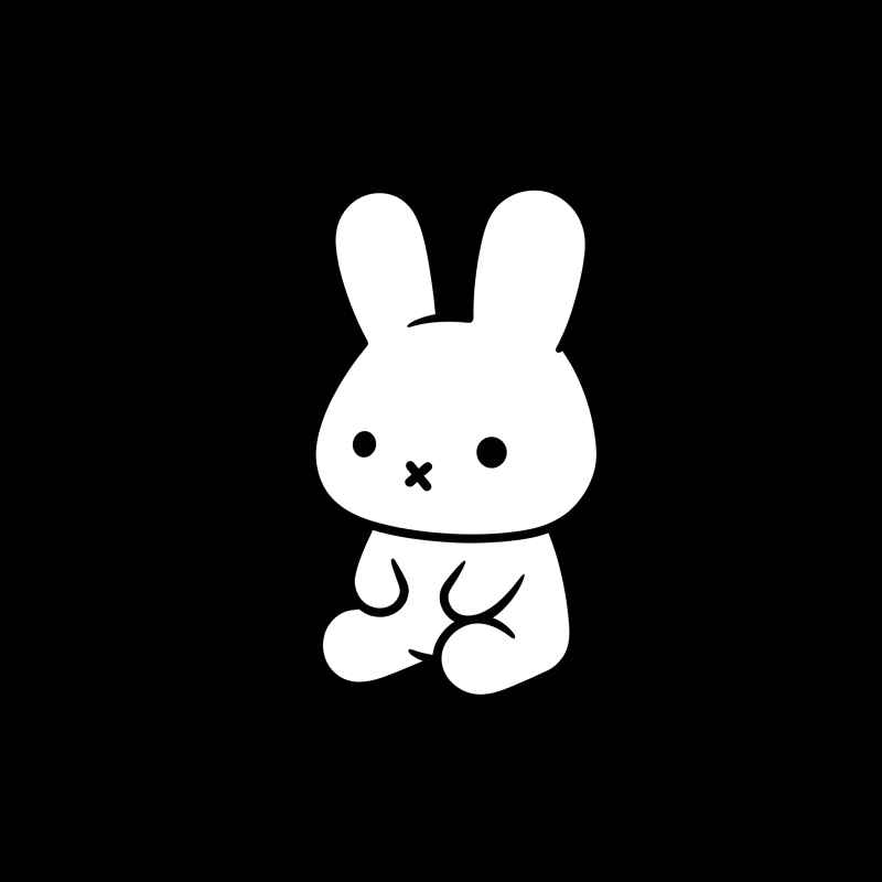 兔子贴纸素材 23