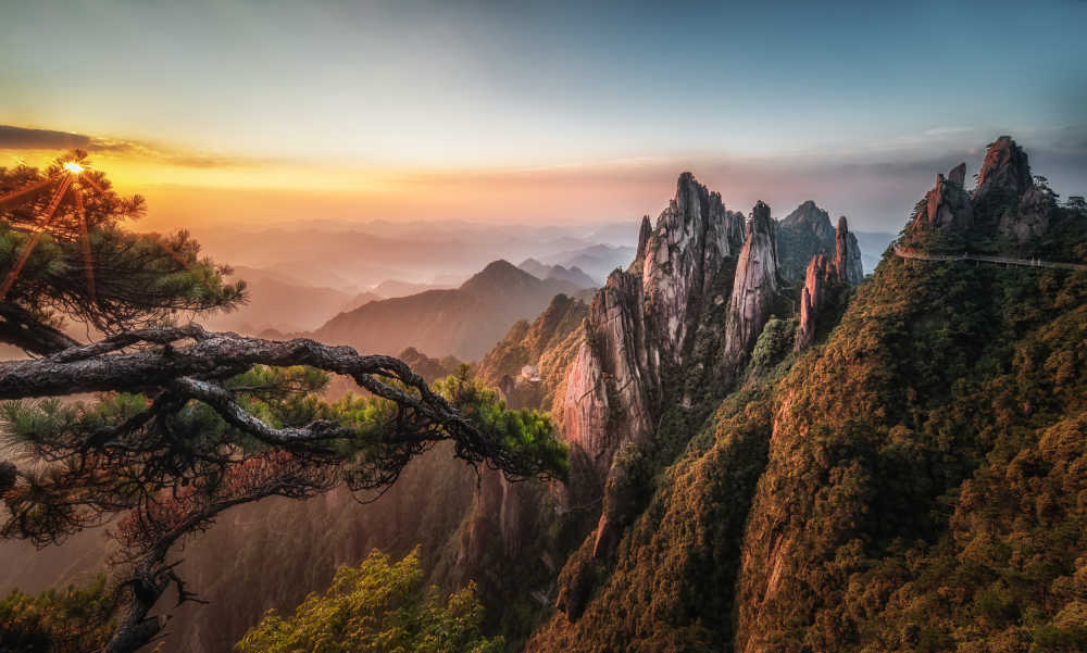 三清山日出风光