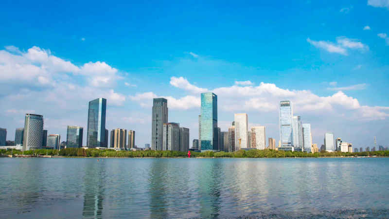 安徽合肥城市风光航拍图 