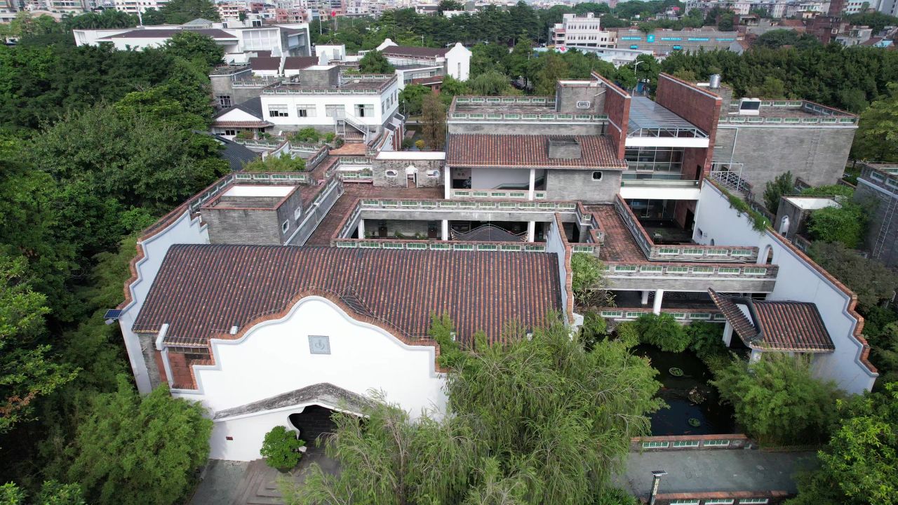 广东东莞可园旅游景区航拍