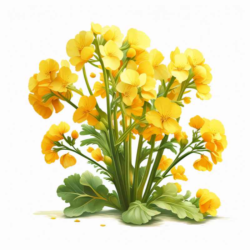 春天的油菜花插画 8