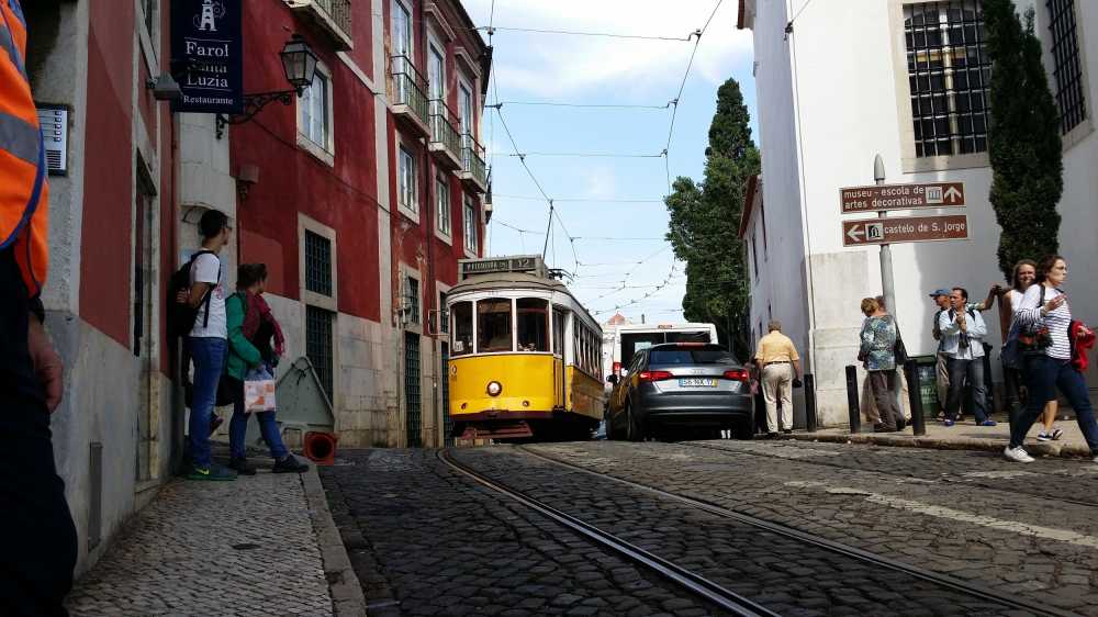 电车里斯本街葡萄牙