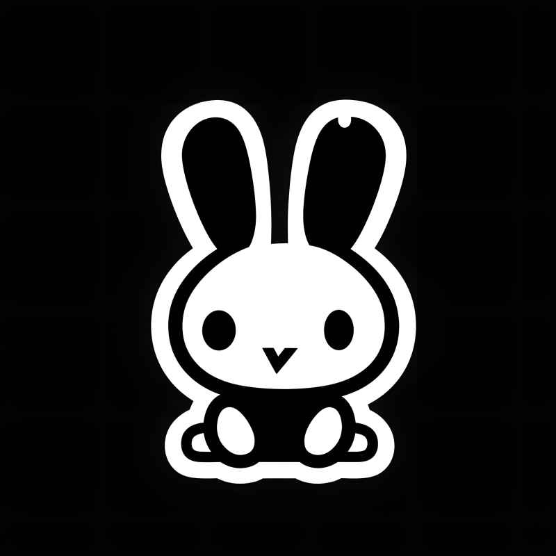 兔子贴纸素材 14