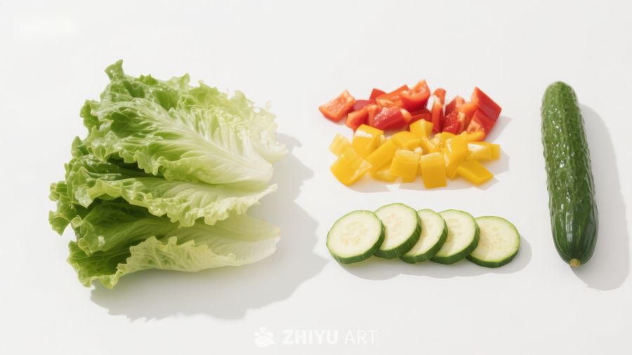 新鲜蔬菜食材摆拍