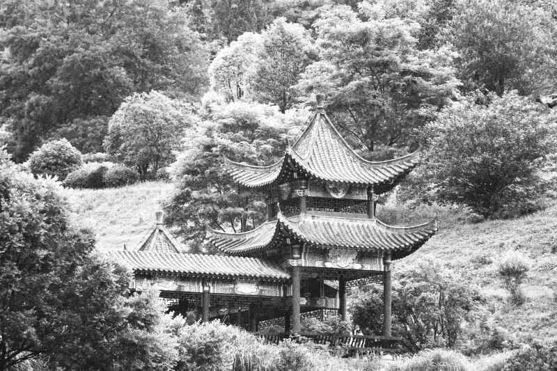 复古黑白建筑