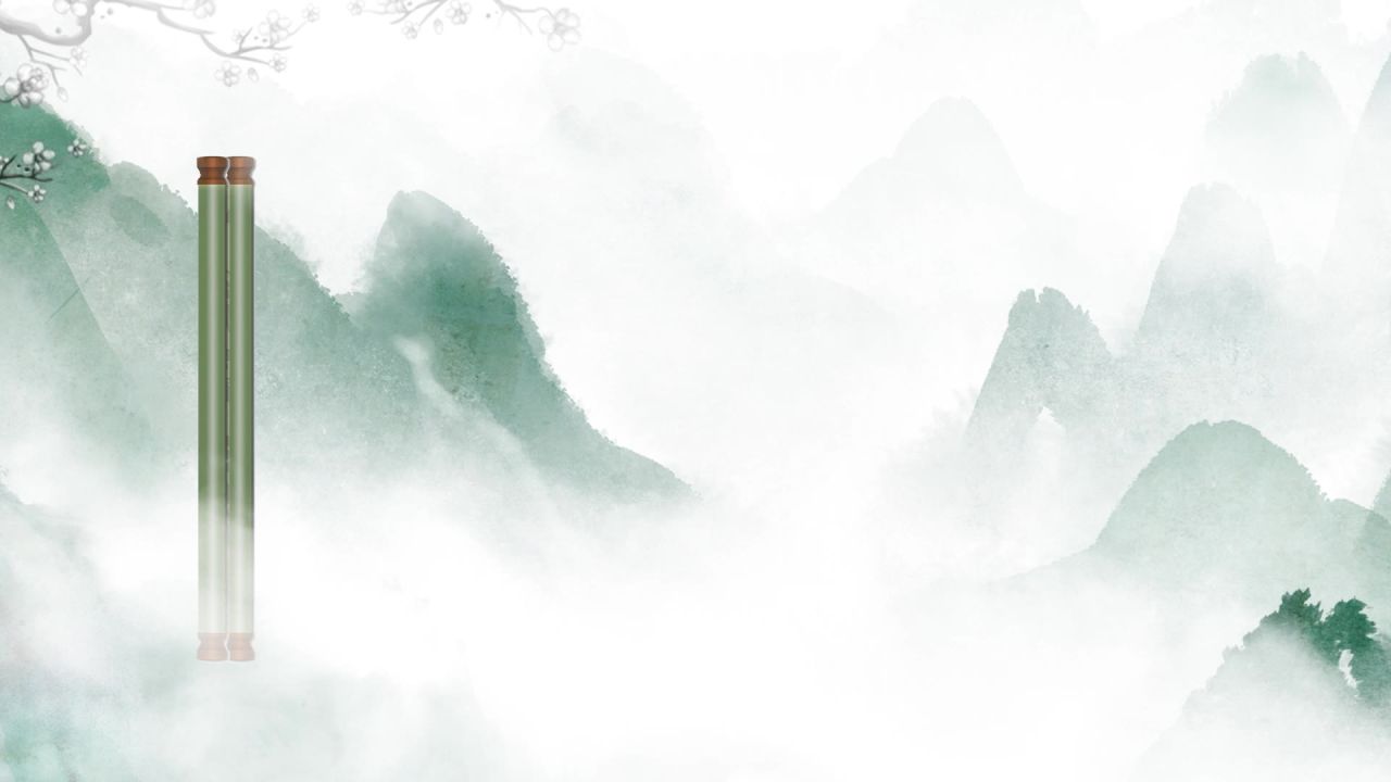 古风卷轴开场LED背景中国风意境水墨山水画舞台视频动态背景素材 31