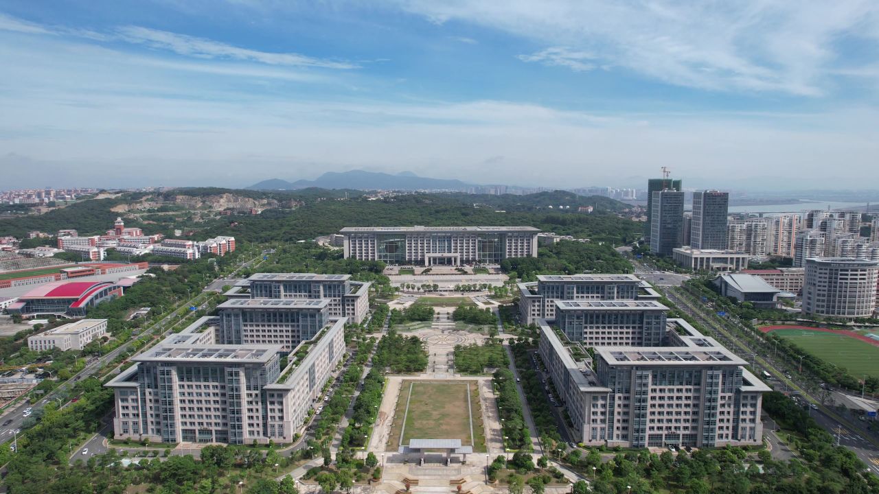 福建泉州城市风光航拍 