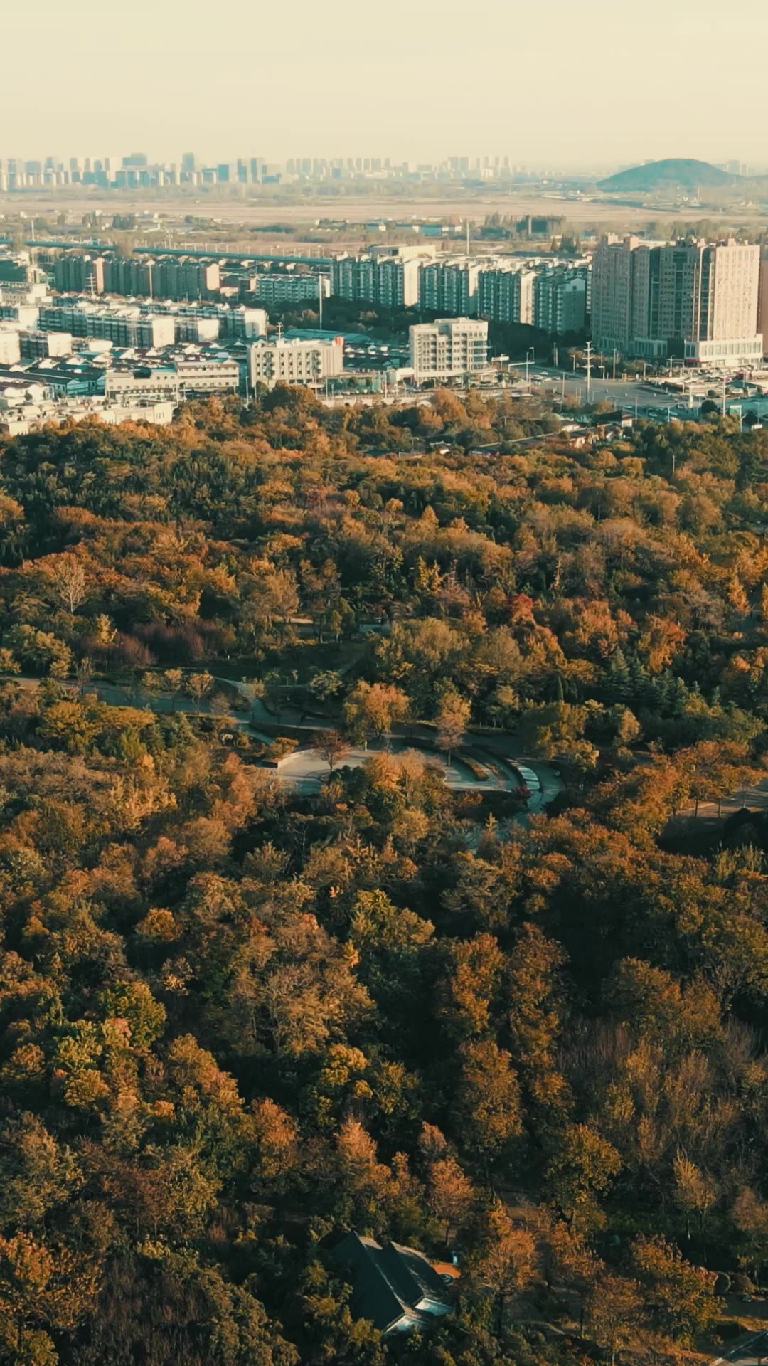 江苏徐州城市风光竖屏航拍 