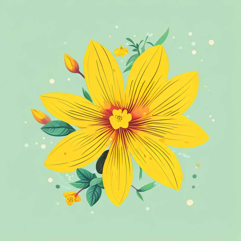 迎春花春季插画 8