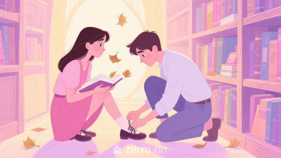 图书馆中温馨的互动瞬间 341
