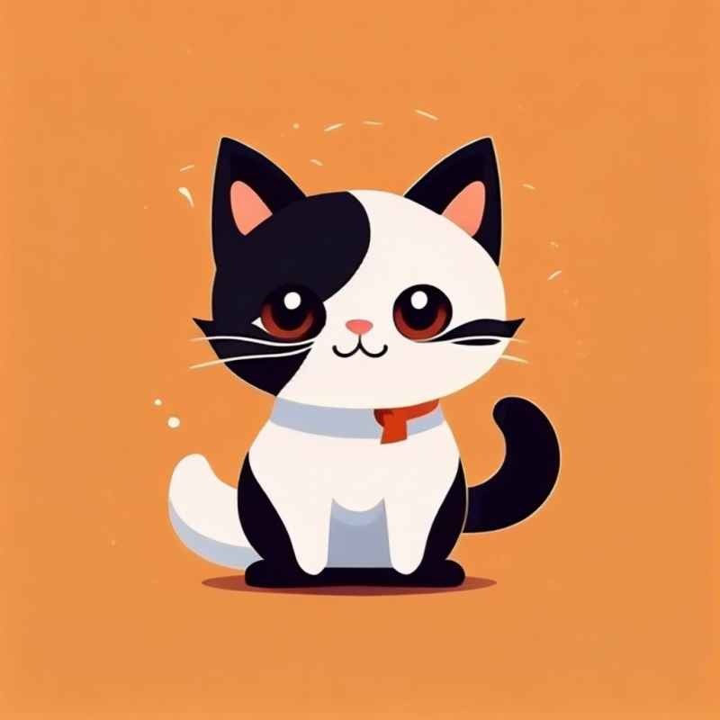 小花猫唯美插画 28
