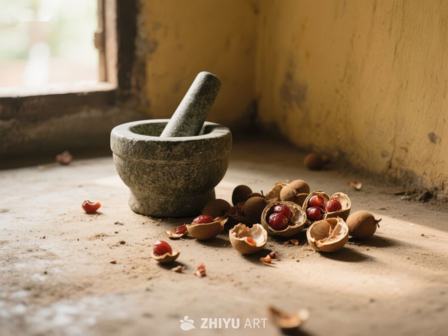 石臼与坚果的静谧角落 478