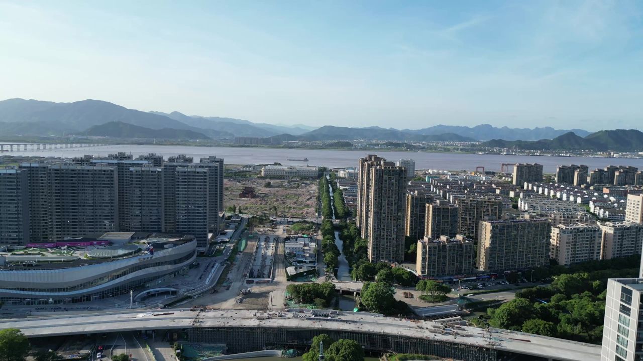 航拍台州椒江宝龙城