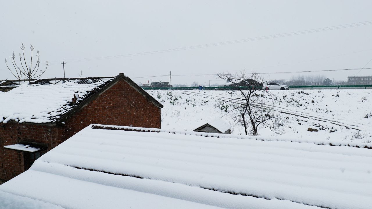 冬天雪景空镜