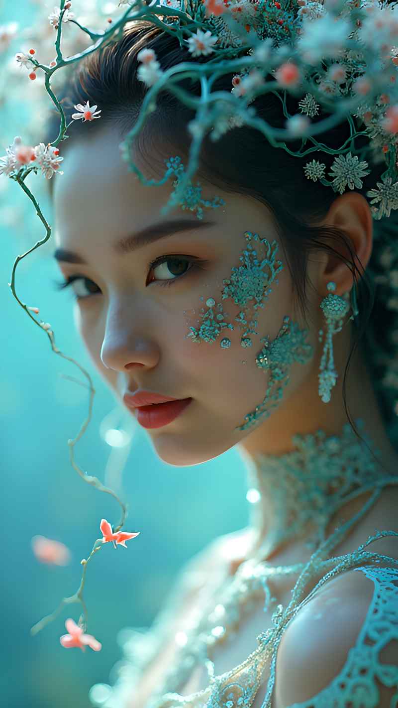 森林系列五颜六色古风艺术美女 86