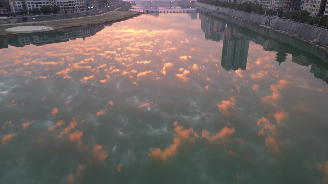 超级火烧云航拍