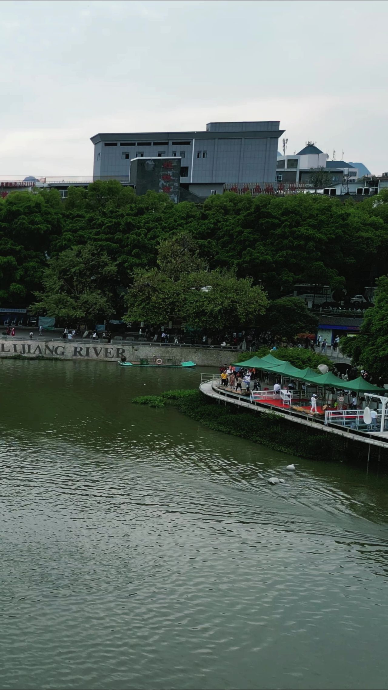 广西桂林城市风光漓江山水航拍竖屏 11