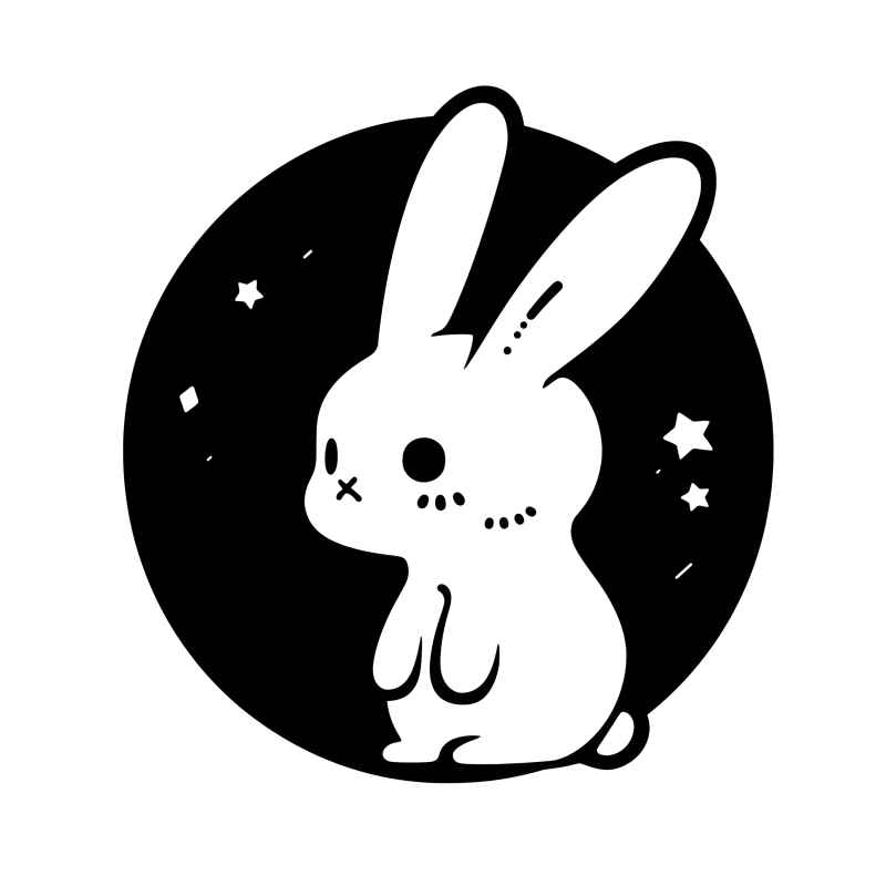 兔子贴纸素材 27