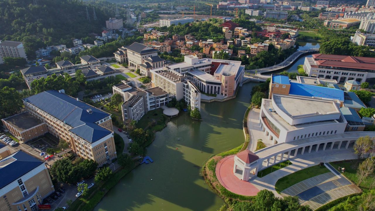 航拍福州闽江学院景观 7