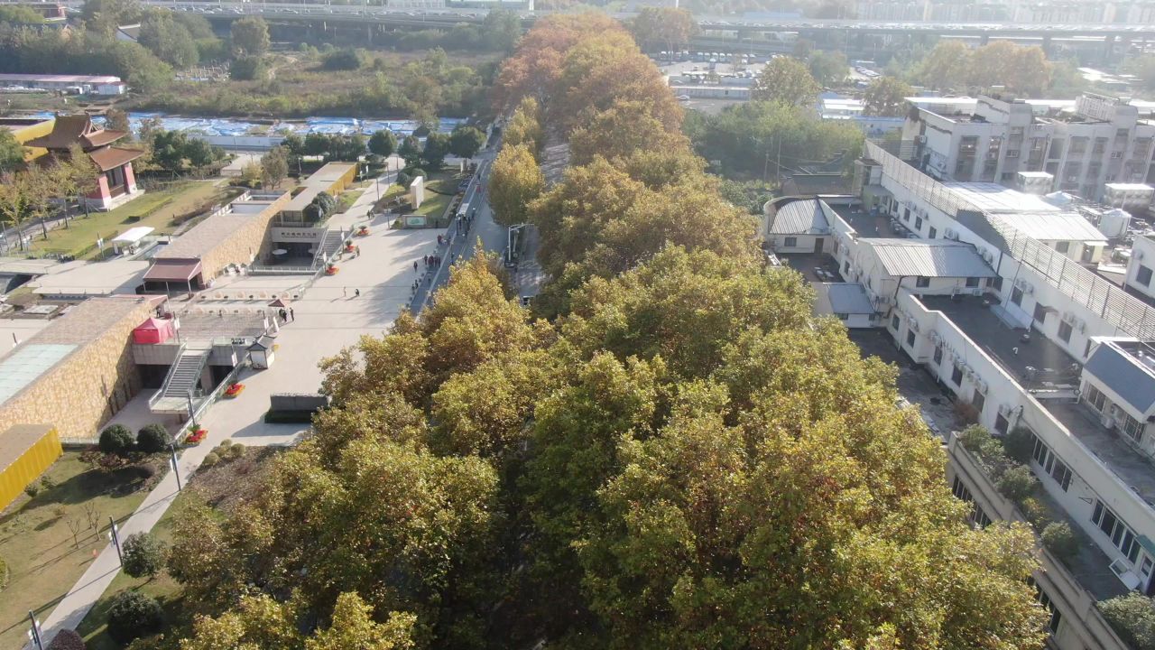 江苏南京城市风光旅游景区地标建筑航拍 