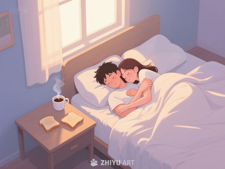 温馨晨光中的甜蜜梦乡 705