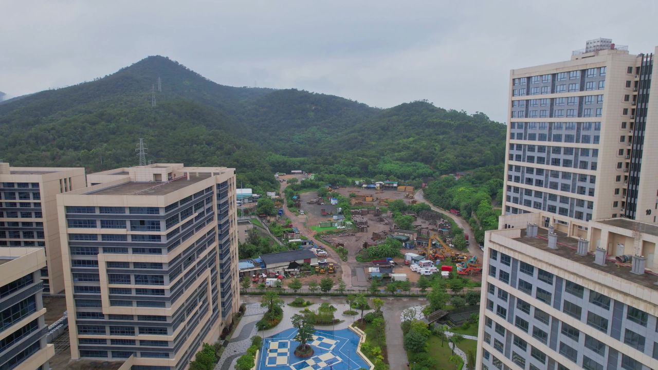 航拍厦门常青藤科技园