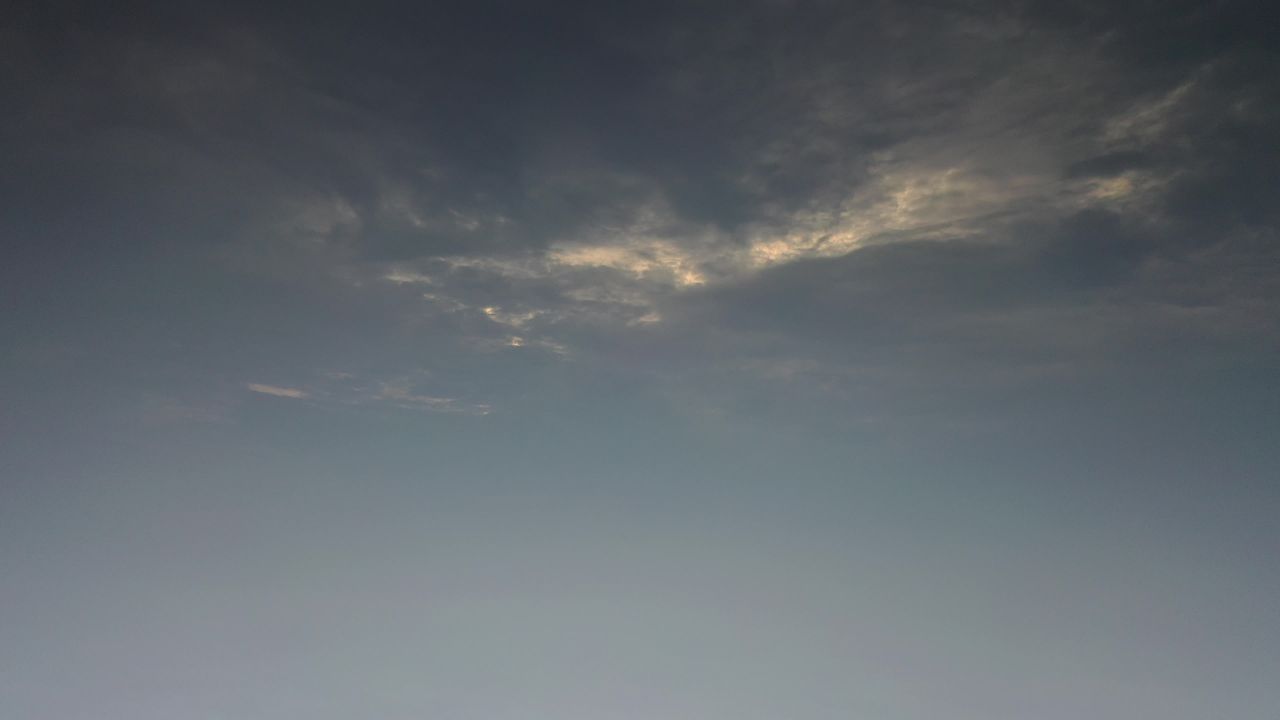 日落时分的天空