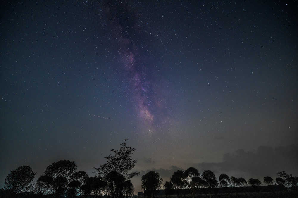 天蝎座银河夜景