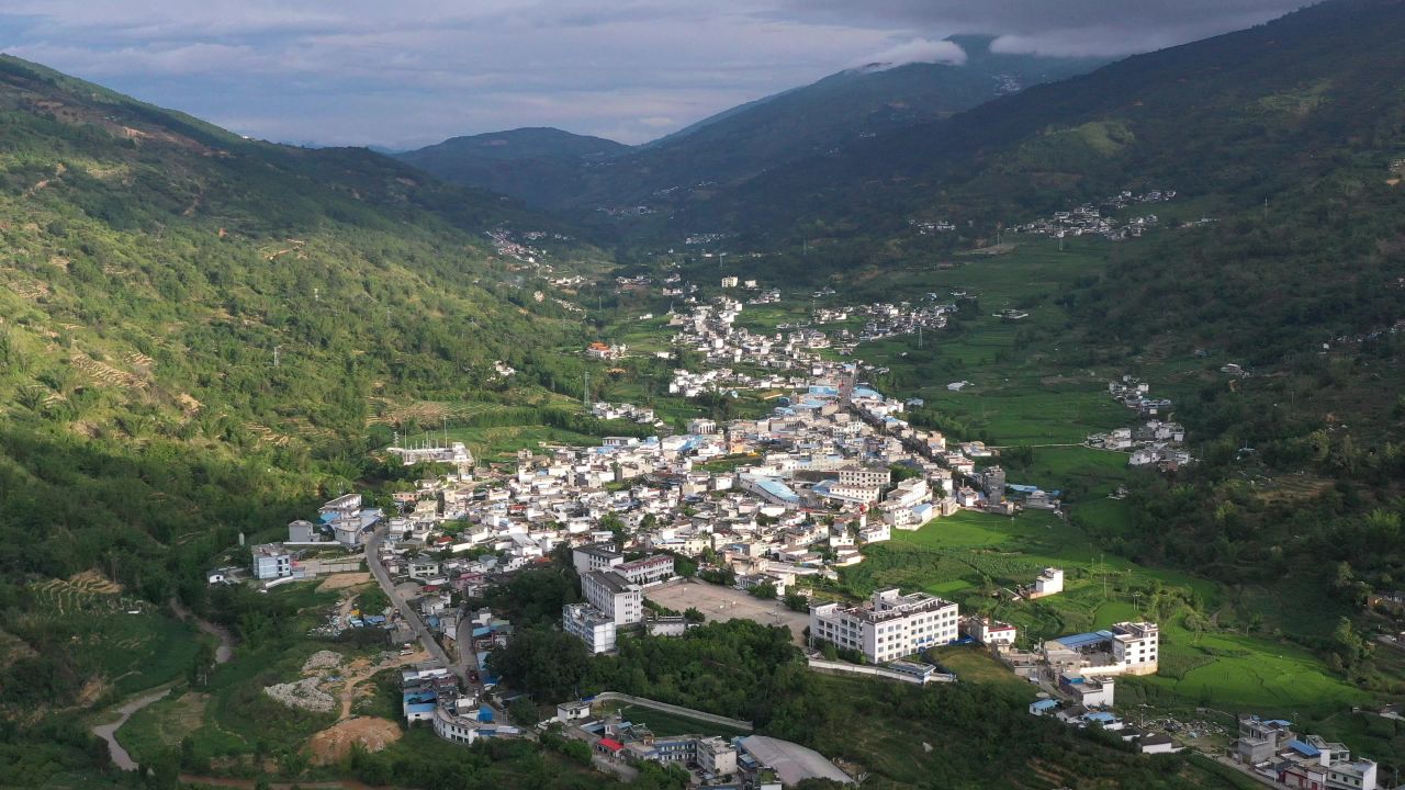 航拍村庄