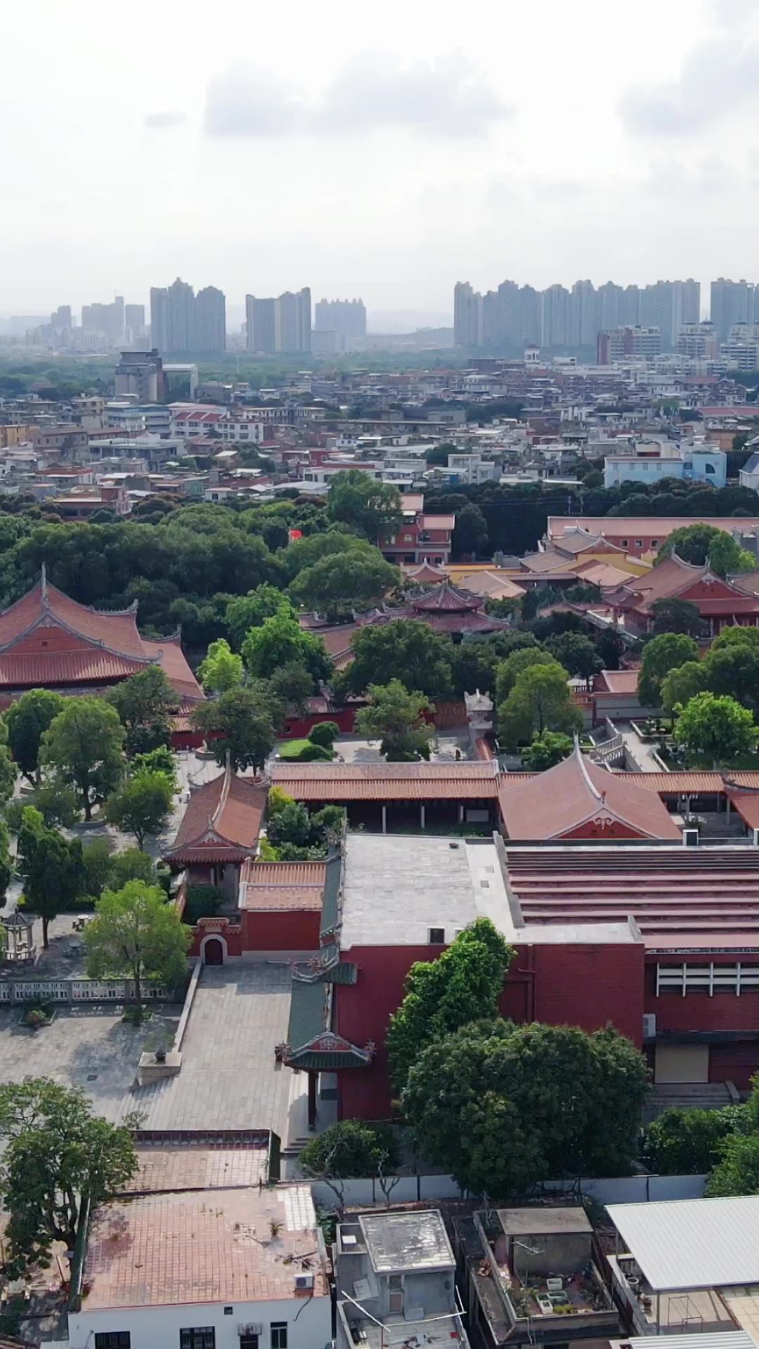  旅游景区福建泉州开元寺4A景区航拍