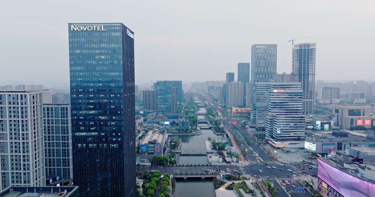 宁波城市建筑风光航拍 19