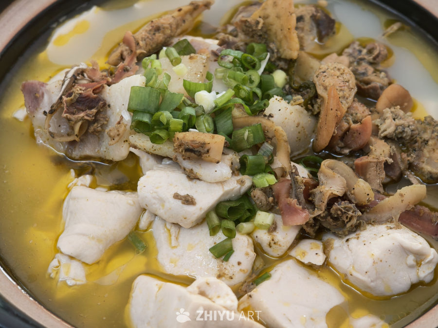 美味的河蚌烧豆腐