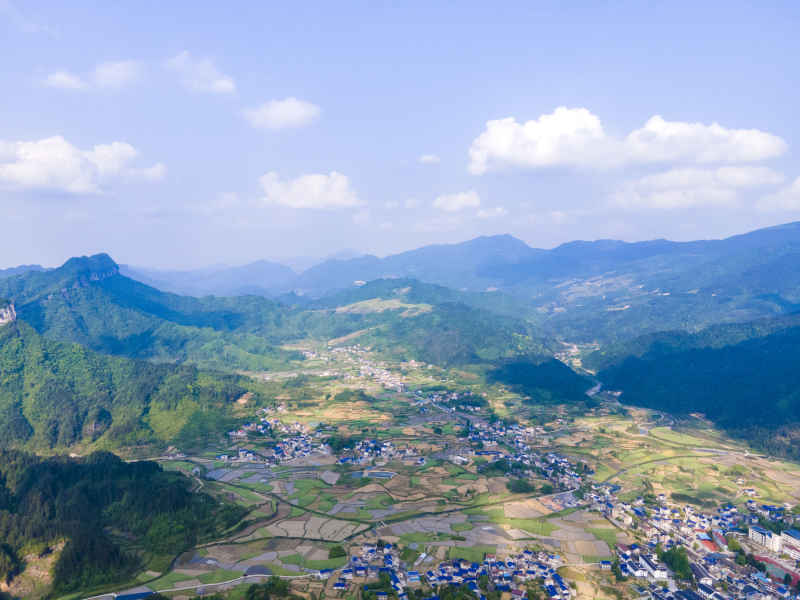 湖南张家界天门山5A景区航拍摄影图 
