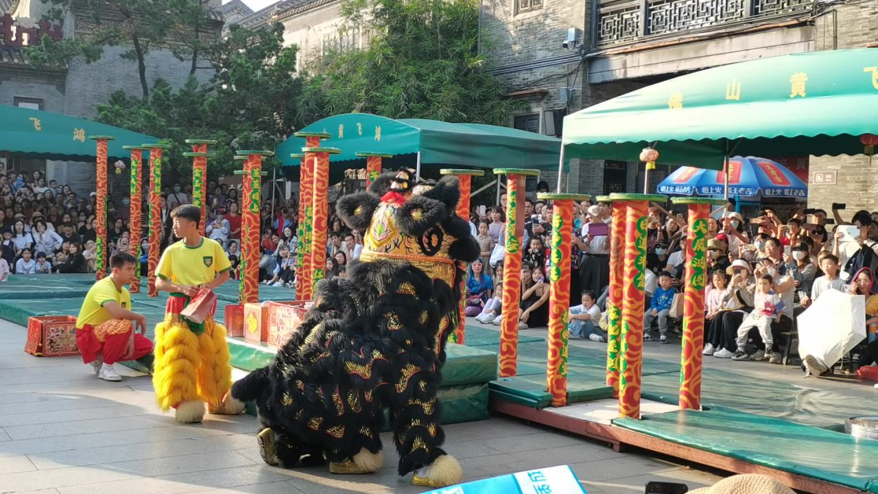 佛山祖庙舞狮表演